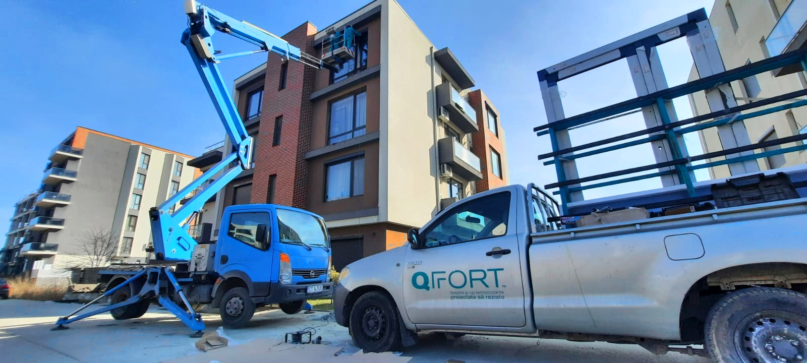 Roller Shutter Dismantling Using a Truck-Mounted Boom Lift