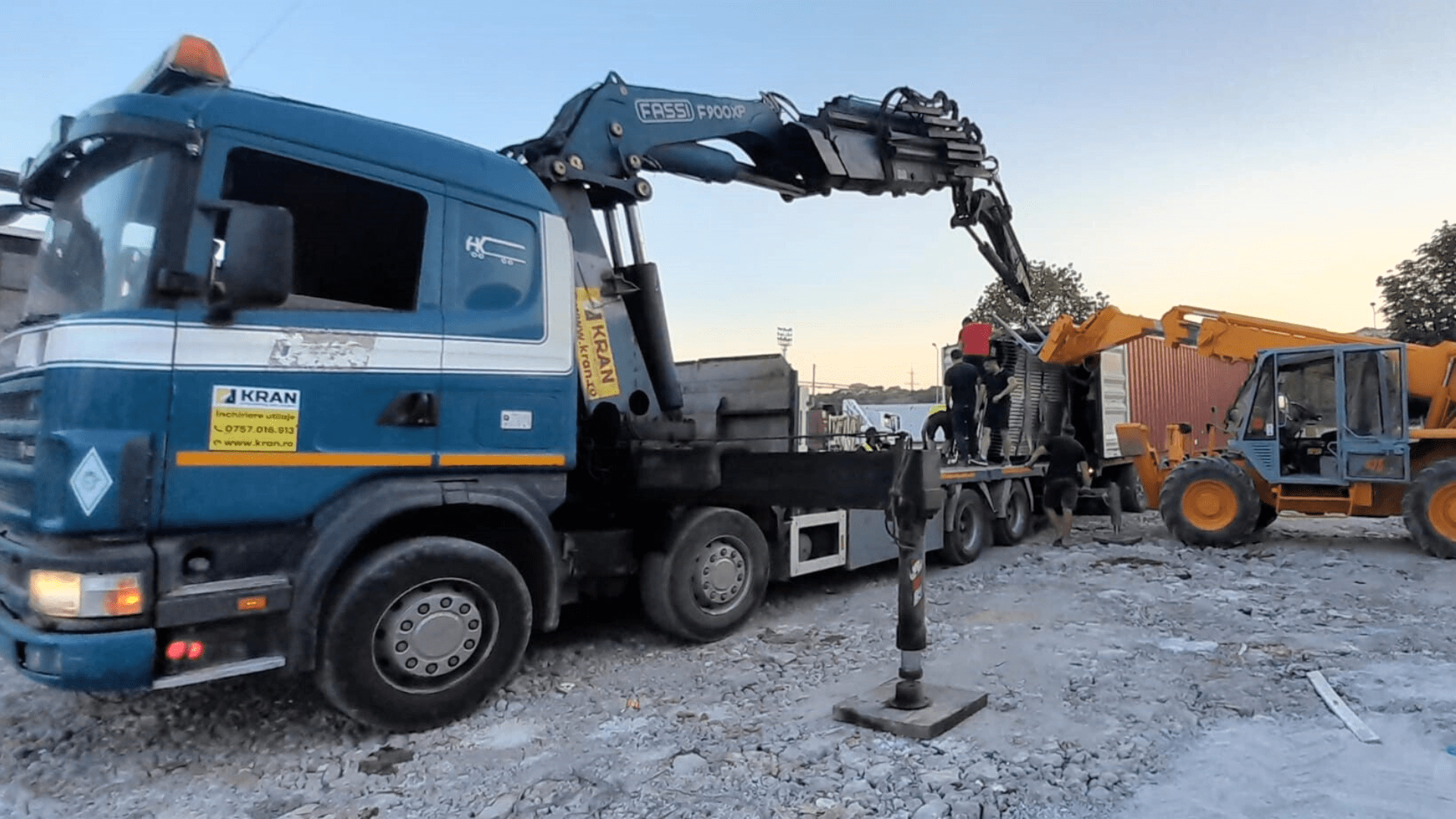 Mobile Crane and Telehandler Hire for Unloading Heavy Metals